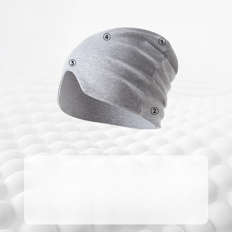 Visiera antivento per anziani, berretto da notte in cotone per uomo, mascherina per dormire la notte_voghion.com